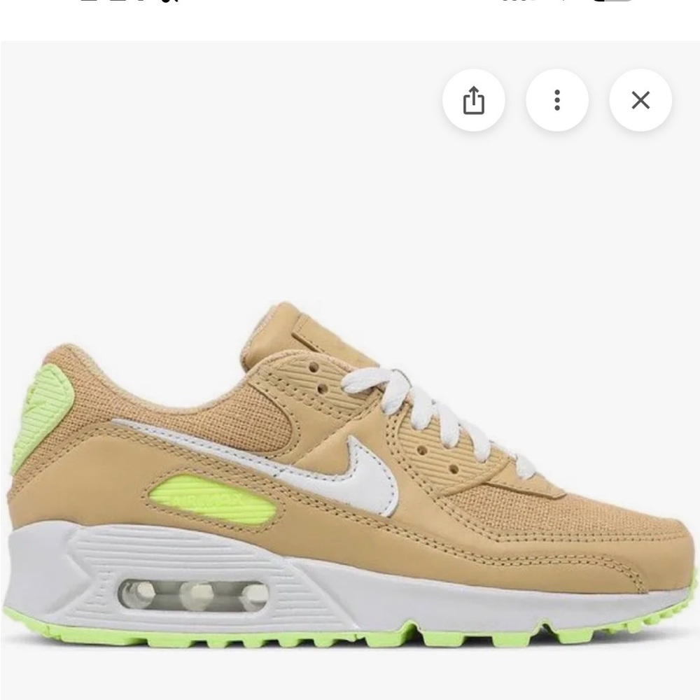 Nike Air Max Beige and White Sneakers